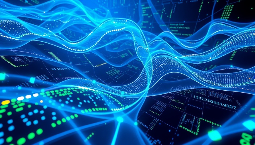 Futuristic streams of data in a simulation environment