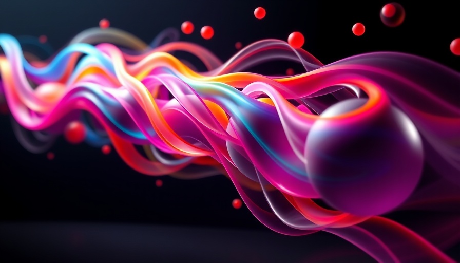 Abstract design of symbolic compression with vibrant colors.