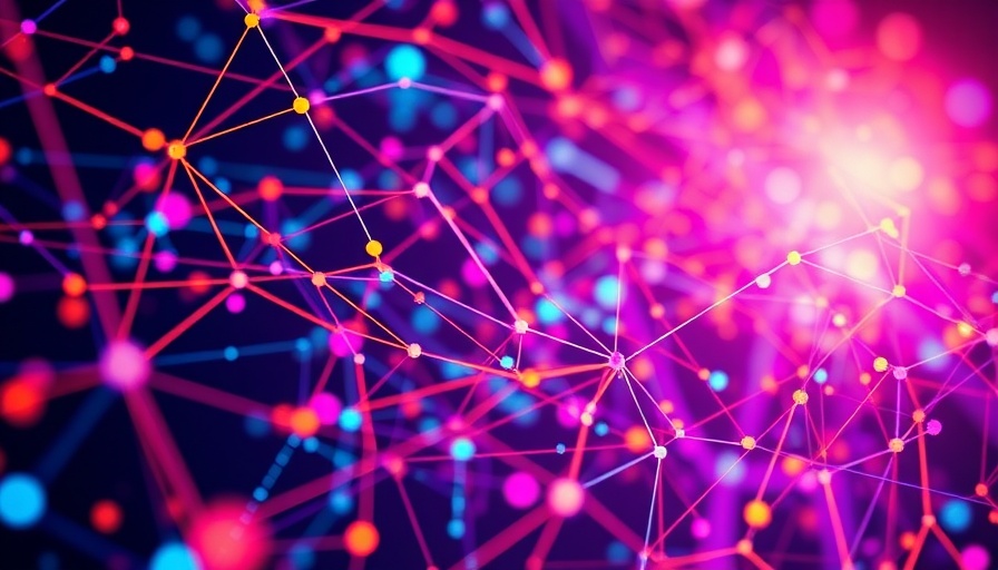 Futuristic network illustrating LLM-generated heuristics.