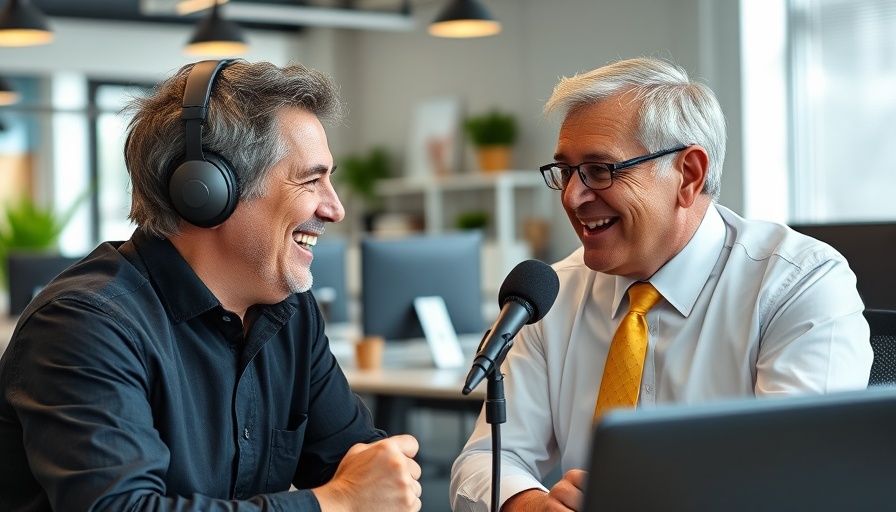 DeepSeek Chatbot podcast discussion in a modern setting