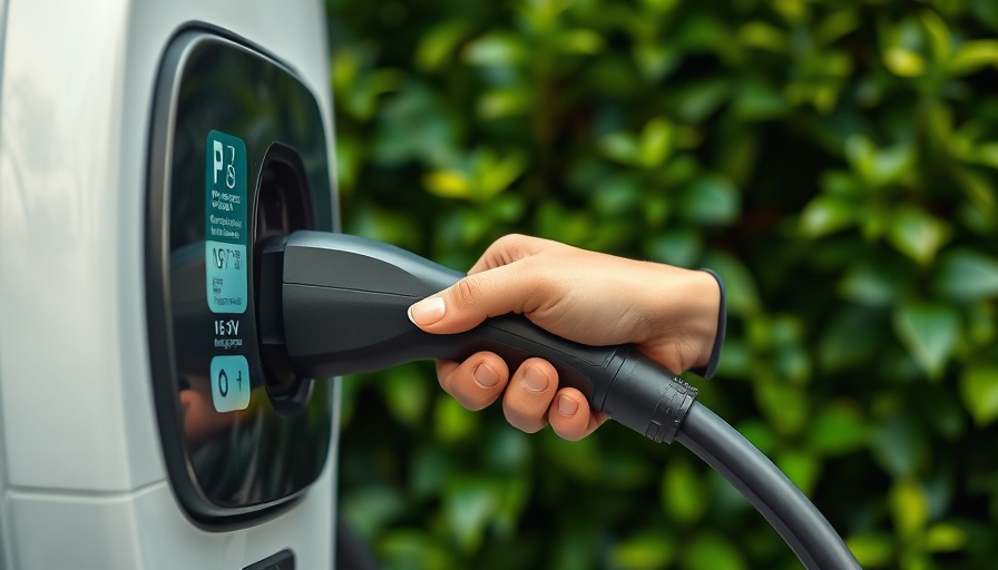 Close-up of a ChargePoint EV charger being plugged in.