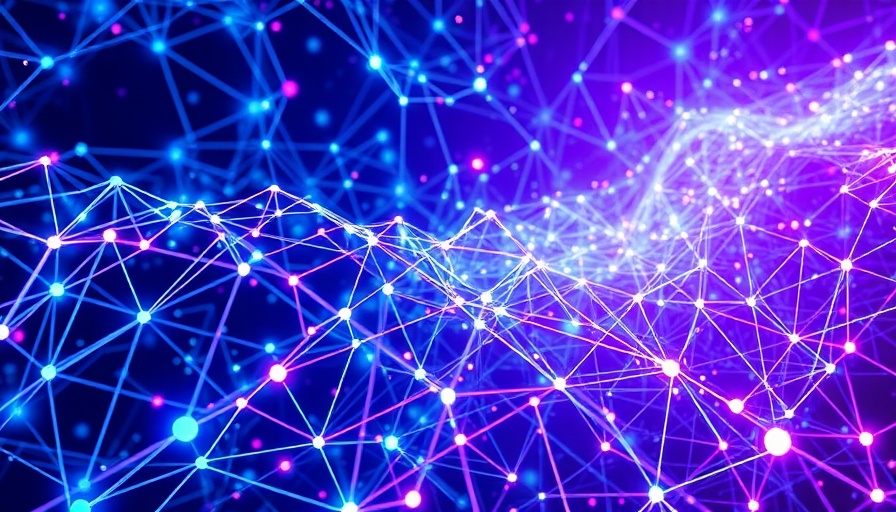 Abstract illustration of temporal reasoning in AI with neural networks.