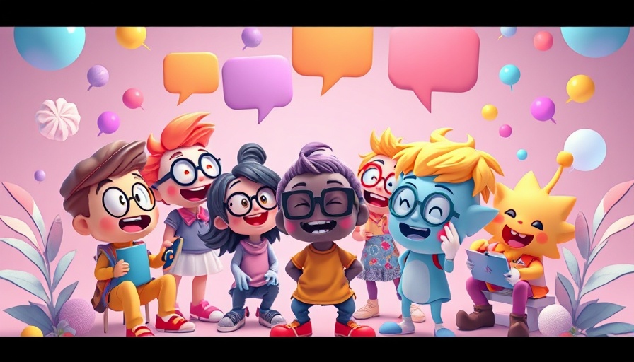 Digital characters interacting creatively with chat bubbles, related to medical tourism.
