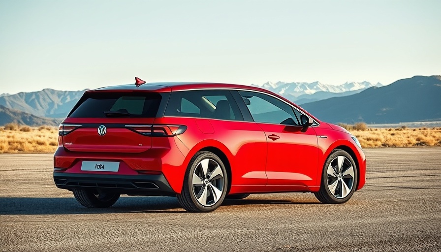 2025 VW ID.4 parked against a mountainous backdrop.