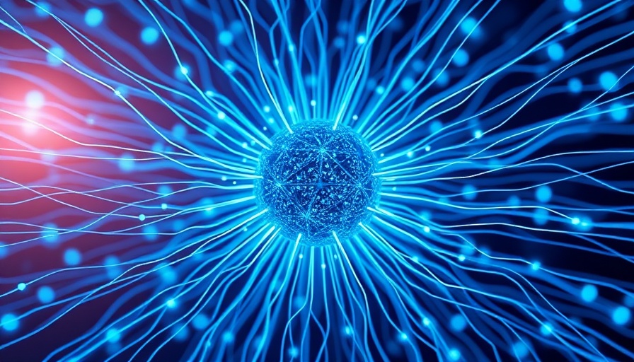 Abstract digital neural network in blue hues depicting AI automation.