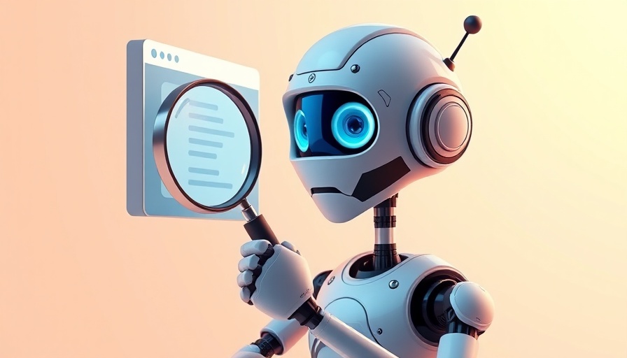 AI Quote Agent bot analyzing browser window in 3D style