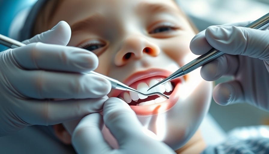 Child dental check-up highlighting oral microbiome health.