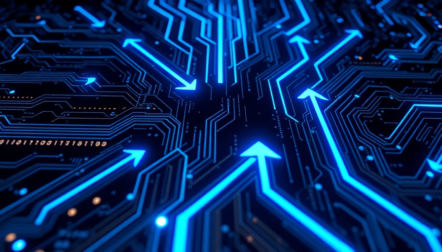 Futuristic circuit board illustrating advanced planning systems with binary code.
