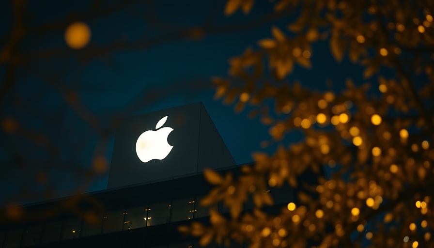 Apple logo glowing at night, signifying iCloud encryption backdoor discussion.