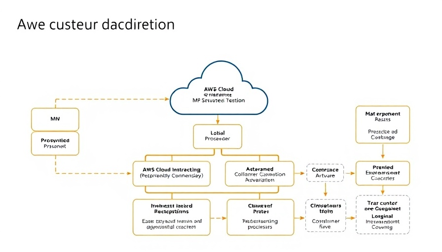 AWS generative AI services flowchart with interconnected blocks.