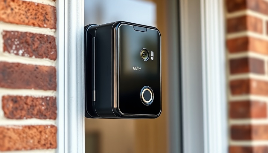Eufy Video Doorbell mounted on brick wall under natural light