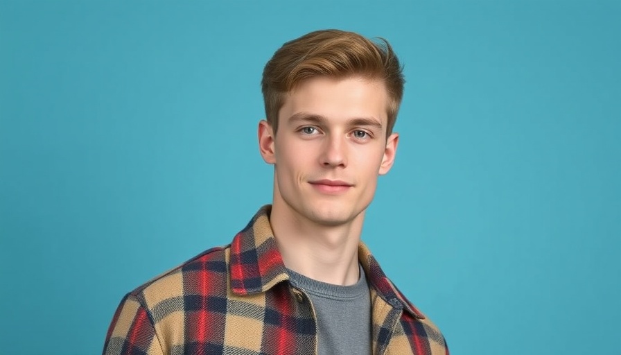 Young man portrait with blue background, Kernel Representation Learning