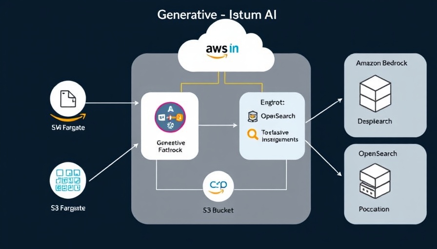 Cloud architecture diagram featuring generative AI components.