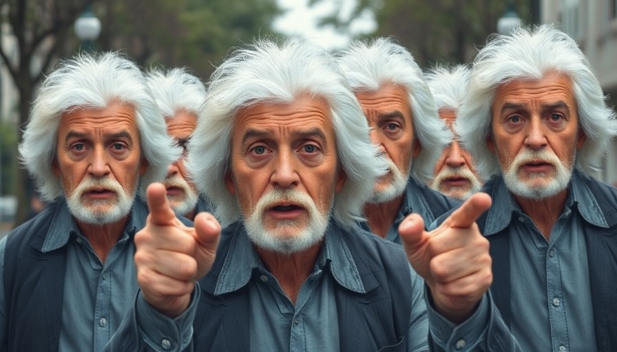 Older man with white wig speaking, showcasing deepfake detection.