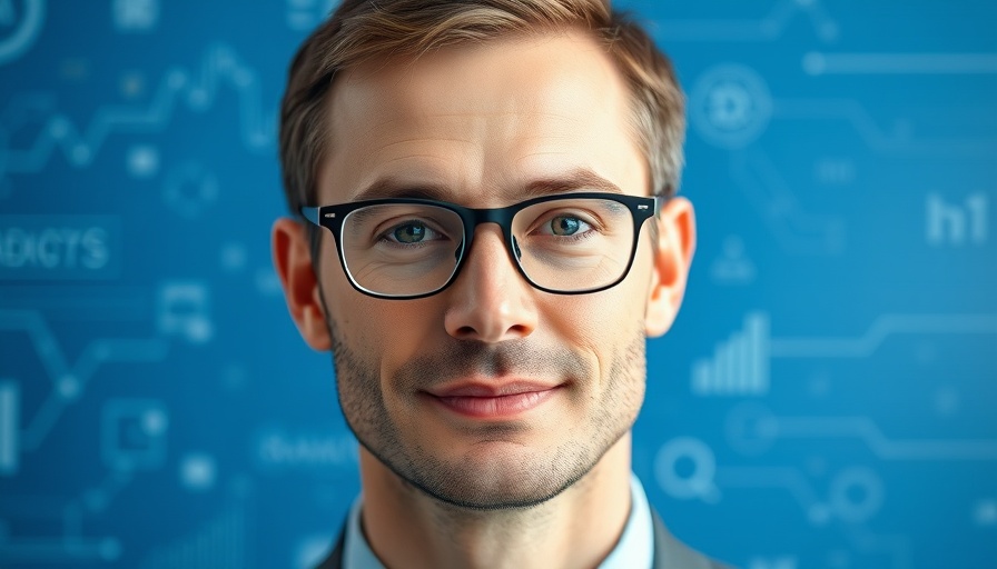AI in Multi-Cloud Systems concept with professional portrait