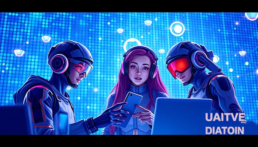 Futuristic design for the future of entertainment with digital avatars.