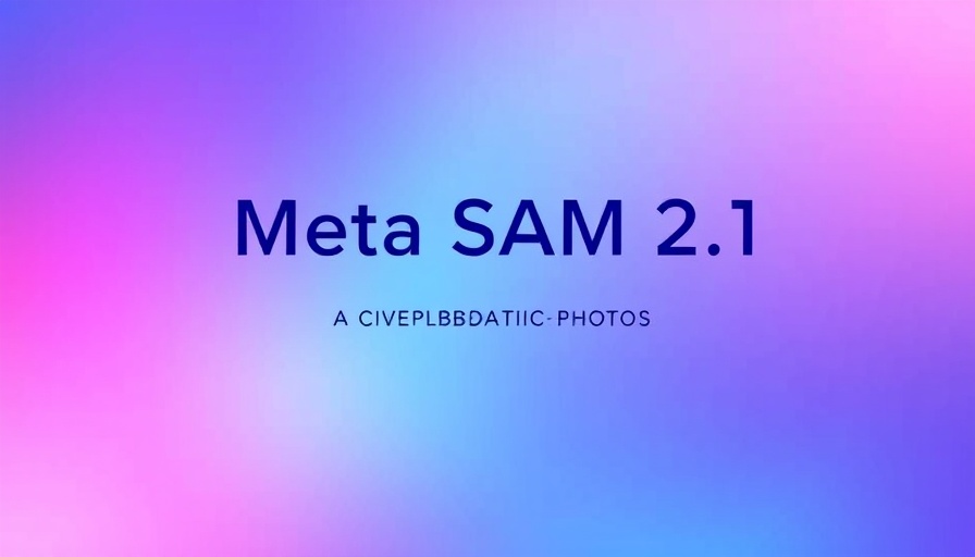 Gradient text announcing Meta SAM 2.1 on Amazon SageMaker.