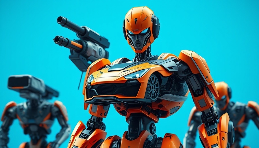 China's shift to humanoid robots illustrated by futuristic robot design.