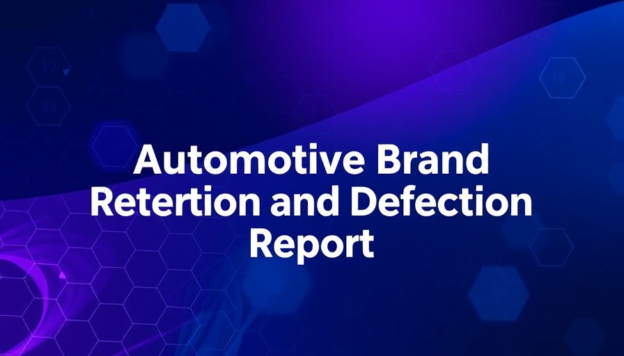 Automotive brand loyalty trends report cover, futuristic design, 2025