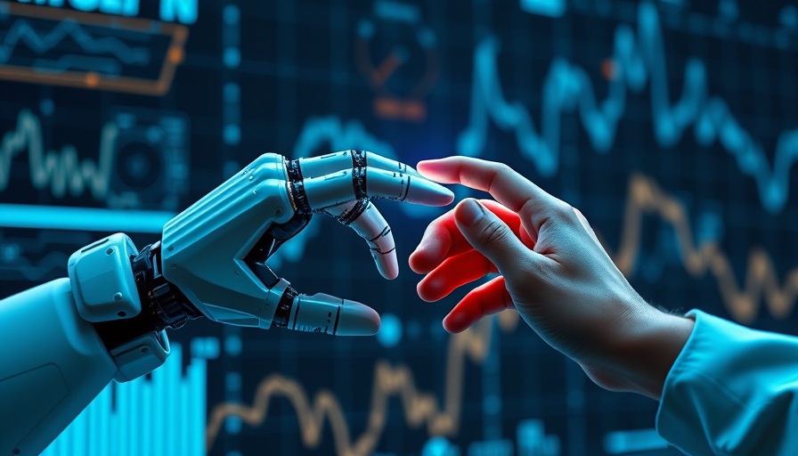 Intelligent Process Automation and Agentic AI concept with robotic-human interaction.