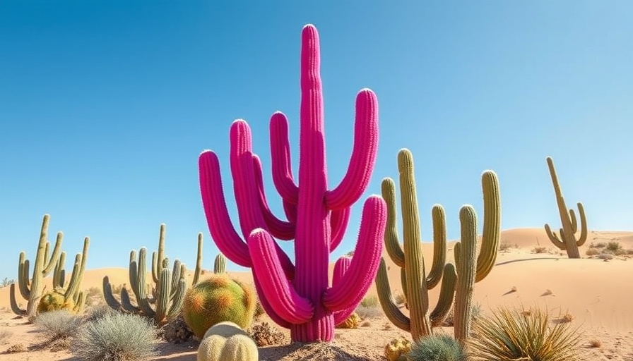 Vibrant pink cactus in desert for Hottest AI Models 2025.