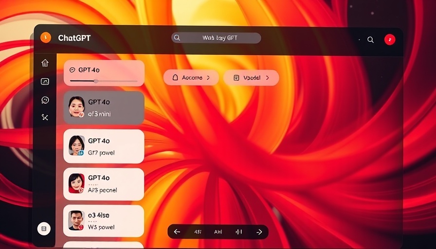 Displaying OpenAI reasoning models updates in a colorful interface.