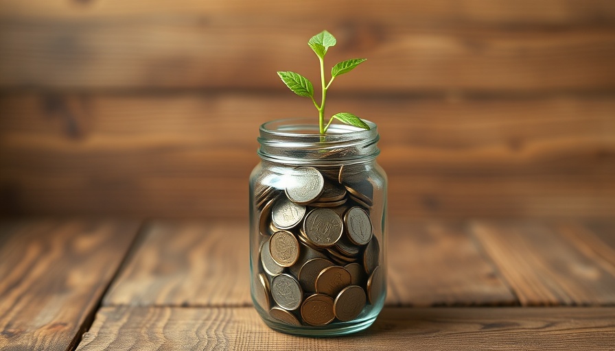 Venture Capital and Climate Tech investment growth in jar with plant.