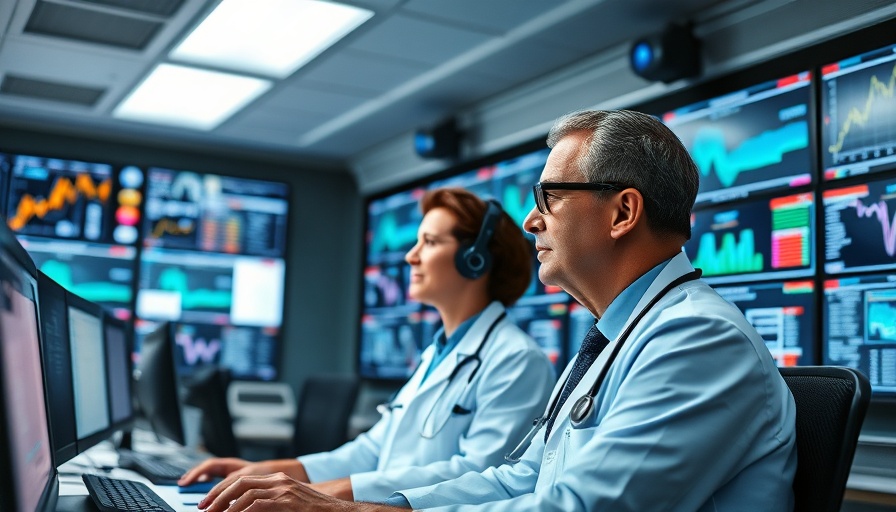 Medical staff ensuring cybersecurity resilience in healthcare control room.