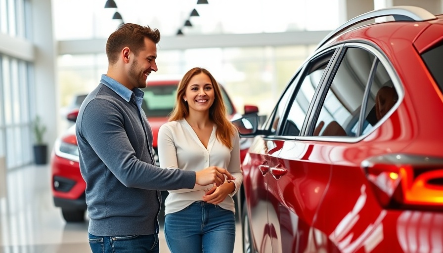 Middle-class households vehicle purchases at dealership.