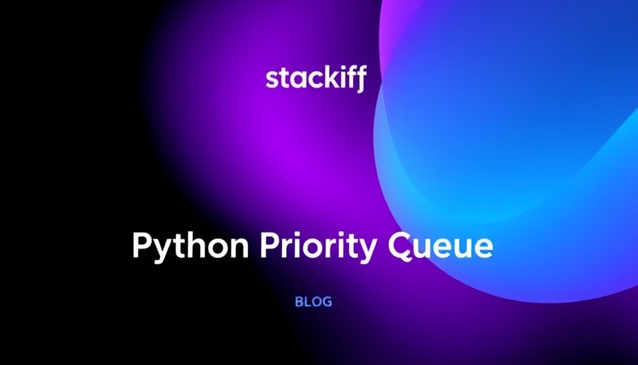 Guide to Python Priority Queue blog header with gradient