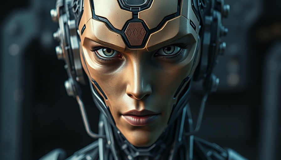 Futuristic humanoid symbolizing Industrial AI advancement