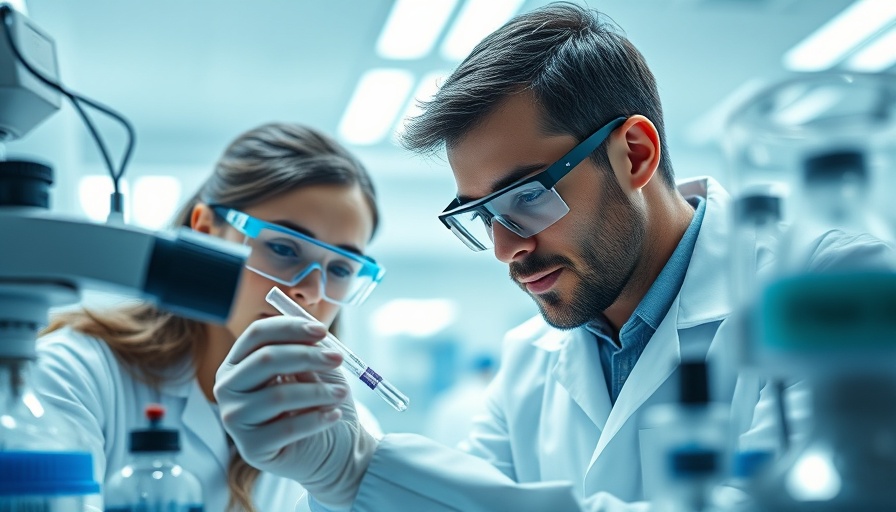 Scientists examining samples in a lab, highlighting life sciences M&A activity.