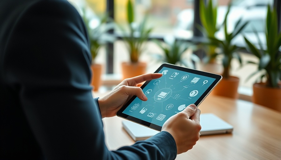 Modern workspace showcasing Ambient IoT Alliance concept.