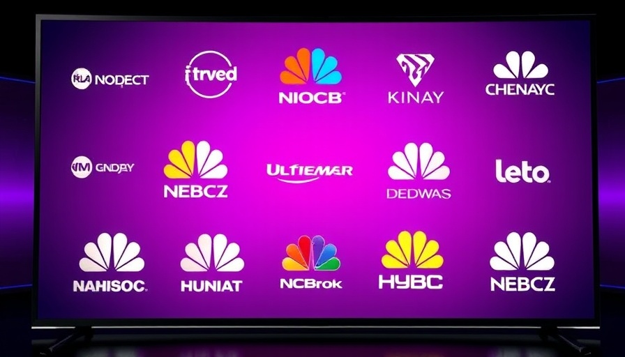 Evening News Ratings February 10 2025 logos of TV networks on purple background.