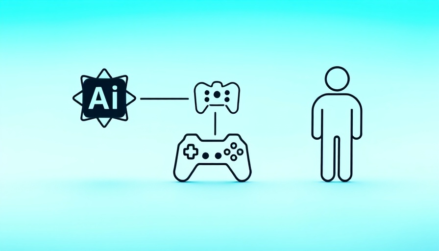 Icons for generative AI for gameplay ideation on a gradient background.