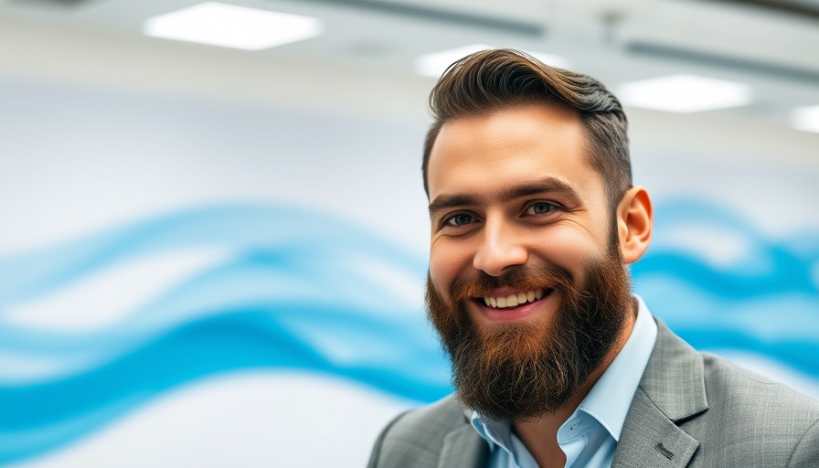 Generative AI in Cybersecurity: Professional portrait of a smiling man.