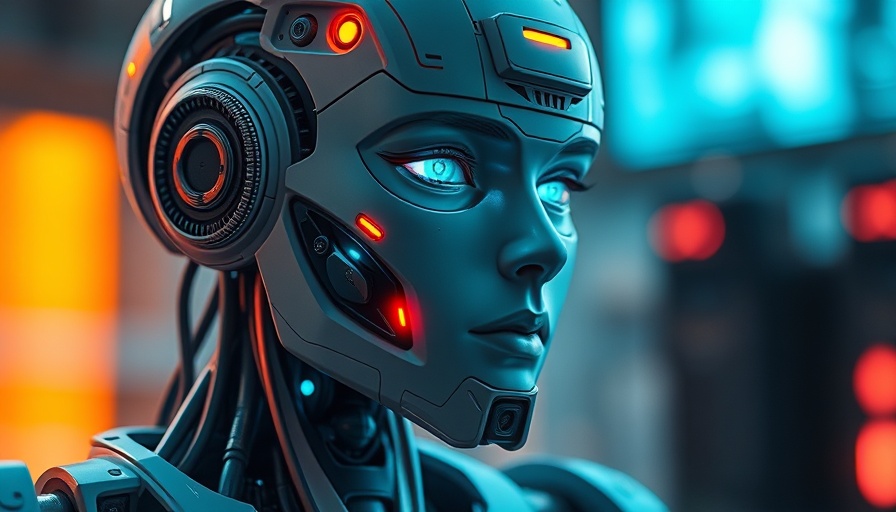 AI solutions for Web3 and NFT market: futuristic robot profile, intricate digital design.