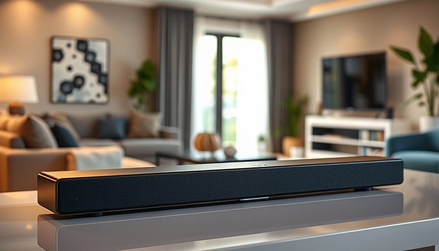 Affordable Dolby Atmos soundbar in a modern design setup.