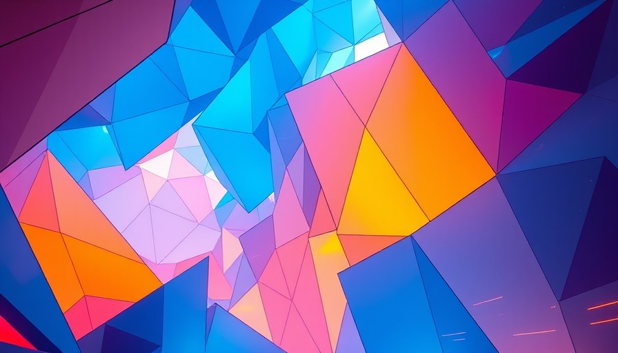 Abstract shapes representing new factory construction strategy.