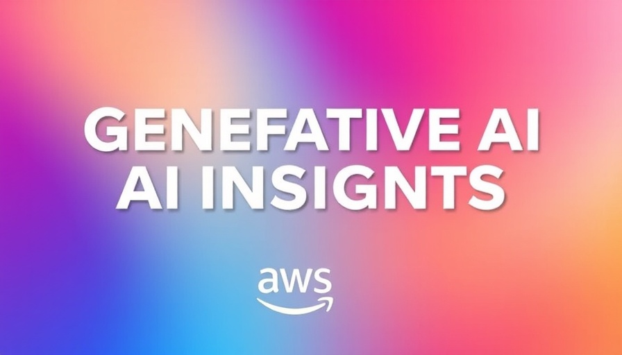 Generative AI insights with Amazon Q Business promo design.