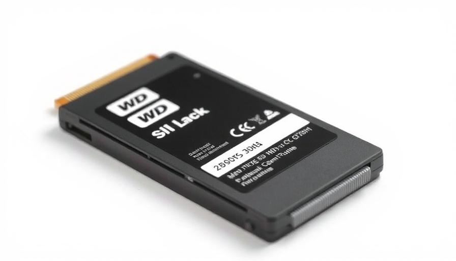 WD Black SN770 SSD module on white background.