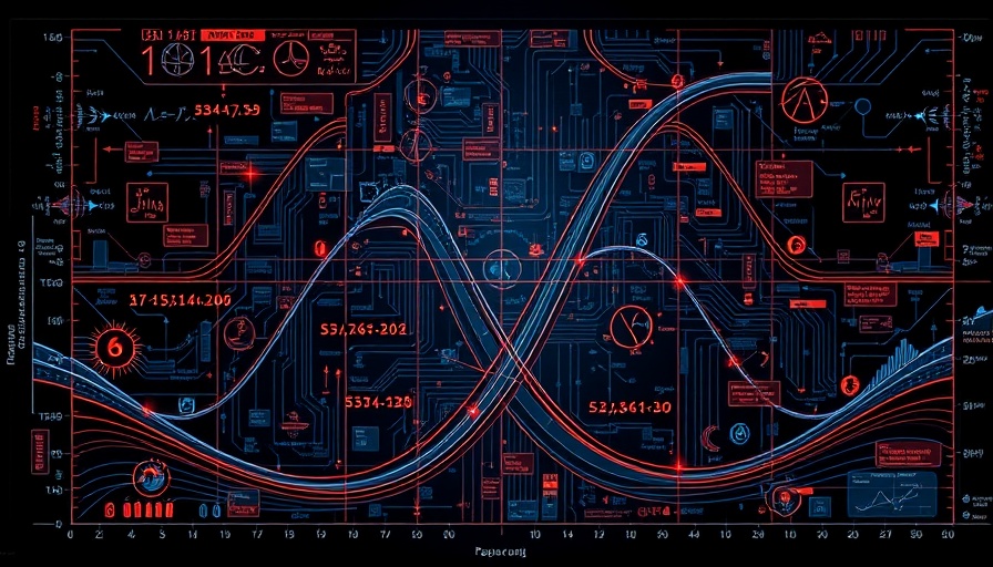 Futuristic graph illustrating large language models power laws with neon accents.