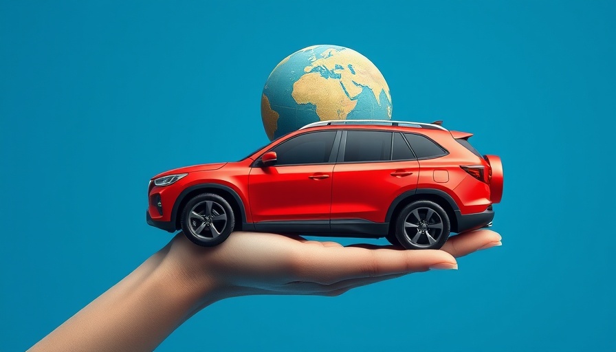 Conceptual image of SUV and globe symbolizing Legacy of Automotive Innovators.