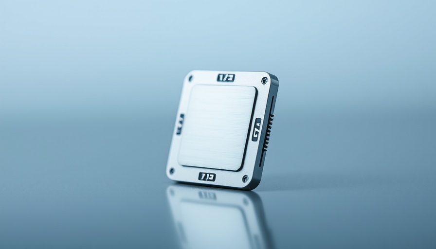 Amazon Ocelot quantum chip on reflective surface, macro view.