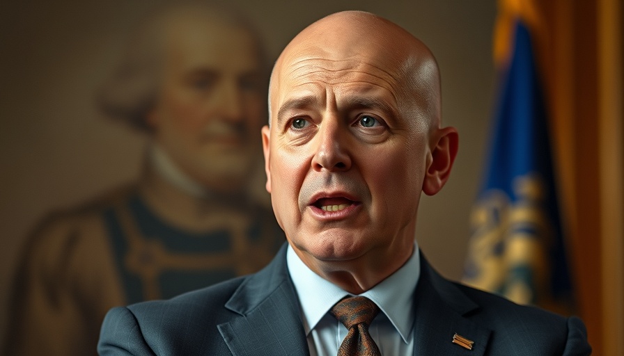 Confident speaker discusses Elon Musk's Department of Government Efficiency.