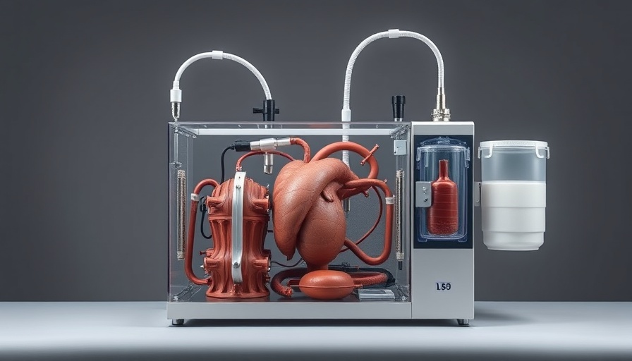 Organ preservation technology machine showcasing detailed components and design.