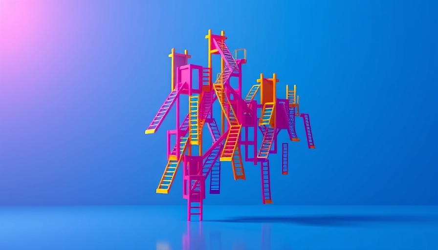 Abstract ladders symbolizing the complexities of women in leadership roles.