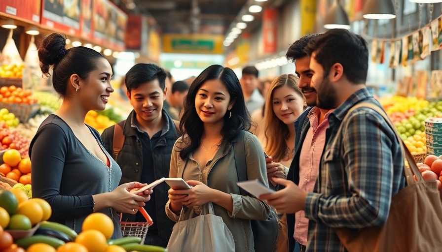 Consumers in Brazil's market reflecting economic sentiment.