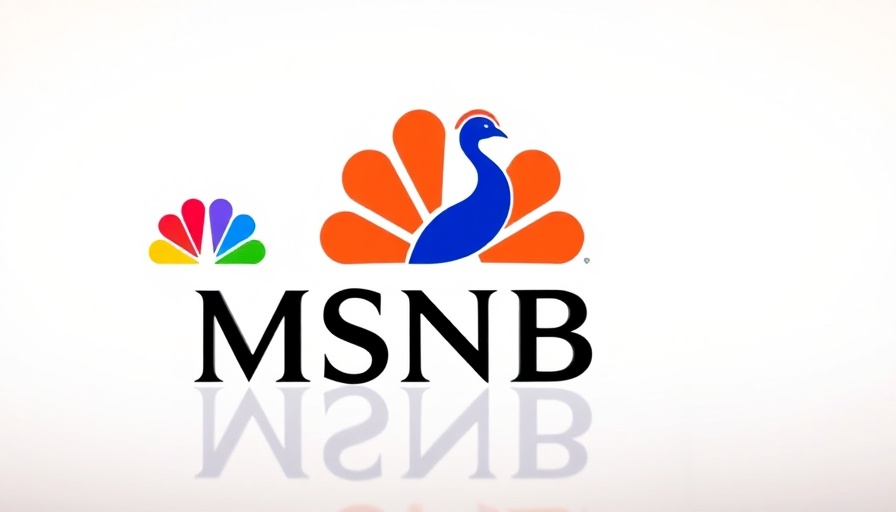 MSNBC logo on white background, colorful peacock icon.