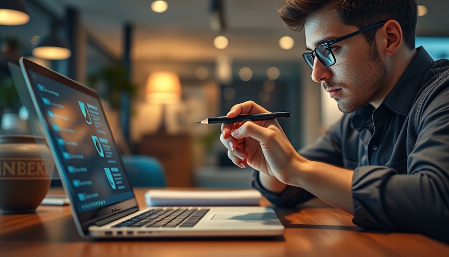 Professional using digital pen for certificate risk management solution.